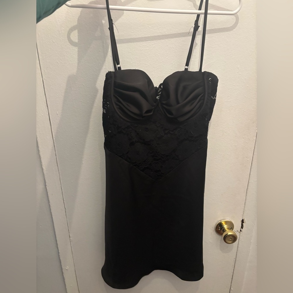 Hello Molly | Little Black Lace Mini Dress, 8